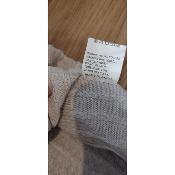 BOHO Sweater Womens S Chic Beige Lace Crochet Patchwork Feminine Unbrand - Picture 12 of 12